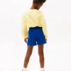Pantaloncini in felpa con logo ricamato per bambini Pantaloncini in felpa con logo ricamato per bambini