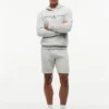 Pantaloncini in felpa con logo Tommy ricamato Pantaloncini in felpa con logo Tommy ricamato