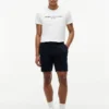 Pantaloncini in felpa con logo Tommy ricamato