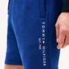 Pantaloncini in felpa con logo Tommy ricamato Pantaloncini in felpa con logo Tommy ricamato