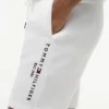 Pantaloncini in felpa con logo Tommy ricamato Pantaloncini in felpa con logo Tommy ricamato