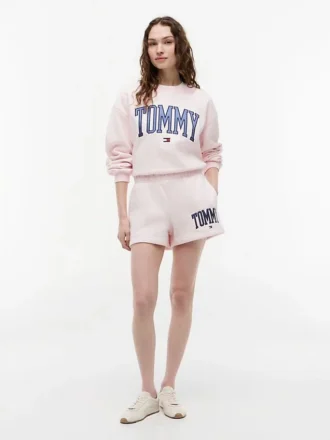 Pantaloncini in felpa con logo Varsity Tommy Pantaloncini in felpa con logo Varsity Tommy