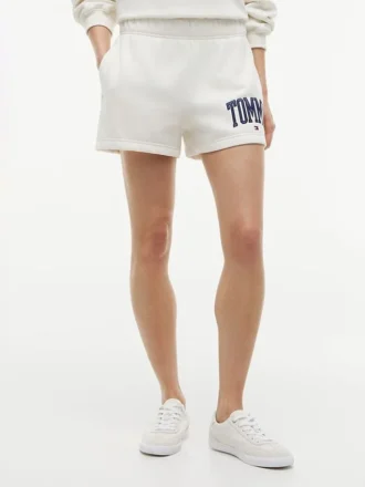 Pantaloncini in felpa con logo Varsity Tommy