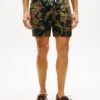 Pantaloncini in lino con stampa tropicale Pantaloncini in lino con stampa tropicale