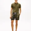 Pantaloncini in lino con stampa tropicale Pantaloncini in lino con stampa tropicale