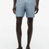 Pantaloncini in misto cotone e lino con vestibilità regolare da 7″ Pantaloncini in misto cotone e lino con vestibilità regolare da 7″