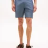 Pantaloncini in misto cotone e lino con vestibilità regolare da 7″