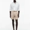 Pantaloncini in misto cotone e lino con vestibilità regolare da 7″ Pantaloncini in misto cotone e lino con vestibilità regolare da 7″