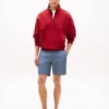 Pantaloncini in misto cotone e lino con vestibilità regolare da 7″