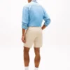Pantaloncini in misto cotone e lino con vestibilità regolare da 7″