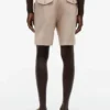 Pantaloncini in misto cotone e lino con vestibilità regolare da 7″ Pantaloncini in misto cotone e lino con vestibilità regolare da 7″