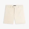 Pantaloncini in misto cotone e lino con vestibilità regolare da 7″