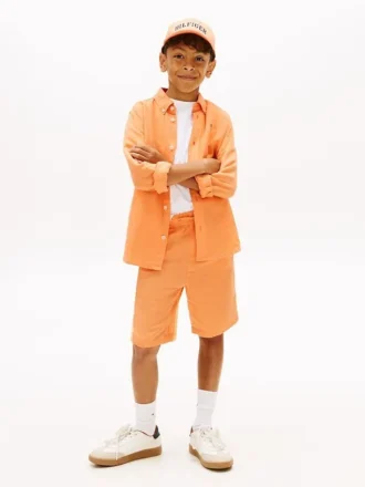 Pantaloncini in misto lino per bambini