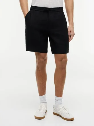 Pantaloncini in misto lino Regular Fit da 8″