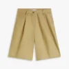 Pantaloncini in popeline plissettato Pantaloncini in popeline plissettato