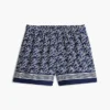 Pantaloncini in voile con monogramma script all-over Pantaloncini in voile con monogramma script all-over