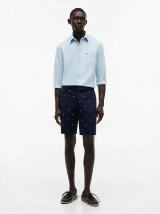 Pantaloncini Regular Fit da 9″ con stampa bandiera da vela