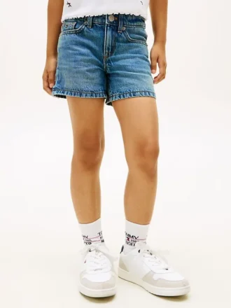 Pantaloncini skinny in denim per bambini