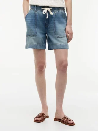 Pantaloncini utility in denim