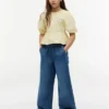 Pantaloni a gamba larga in chambray per bambini