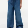 Pantaloni a gamba larga in chambray per bambini