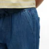 Pantaloni a gamba larga in chambray per bambini