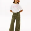 Pantaloni a vita alta e gamba larga per bambini