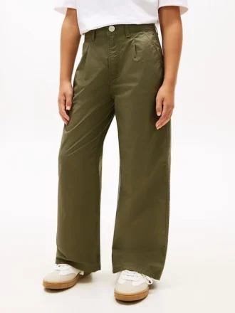 Pantaloni a vita alta e gamba larga per bambini