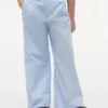 Pantaloni a vita alta e gamba larga per bambini