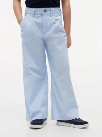 Pantaloni a vita alta e gamba larga per bambini