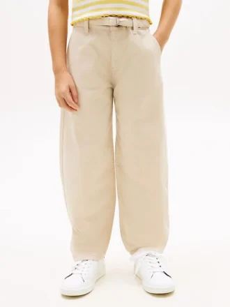 Pantaloni a zampa con cintura per bambina