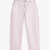 Pantaloni a zampa con cintura per bambina Pantaloni a zampa con cintura per bambina
