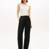 Pantaloni a zampa in misto lino sartoriali Pantaloni a zampa in misto lino sartoriali