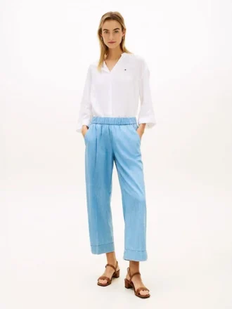 Pantaloni alla caviglia a gamba larga
