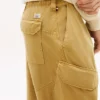 Pantaloni cargo dritti tinti in capo Pantaloni cargo dritti tinti in capo