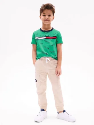 Pantaloni cargo elasticizzati da bambino