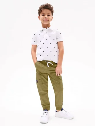 Pantaloni cargo elasticizzati da bambino