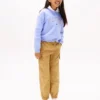 Pantaloni cargo jogger in chino elasticizzato per bambini