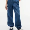 Pantaloni cargo jogger in chino elasticizzato per bambini