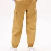 Pantaloni cargo jogger in chino elasticizzato per bambini