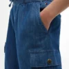 Pantaloni cargo jogger in chino elasticizzato per bambini
