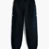 Pantaloni cargo jogger in chino elasticizzato per bambini