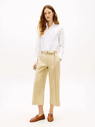 Pantaloni chino a gamba larga con cintura