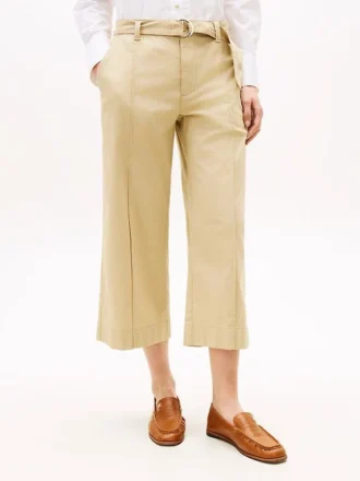Pantaloni chino a gamba larga con cintura