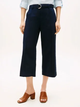 Pantaloni chino a gamba larga con cintura