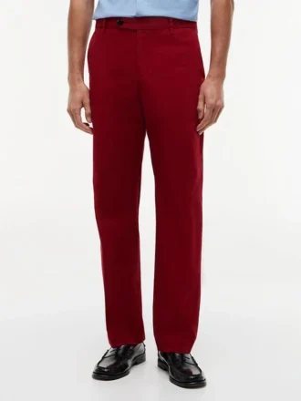 Pantaloni chino in gabardine elasticizzata tinti in capo New York Label