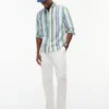 Pantaloni chino in gabardine elasticizzata tinti in capo New York Label Pantaloni chino in gabardine elasticizzata tinti in capo New York Label