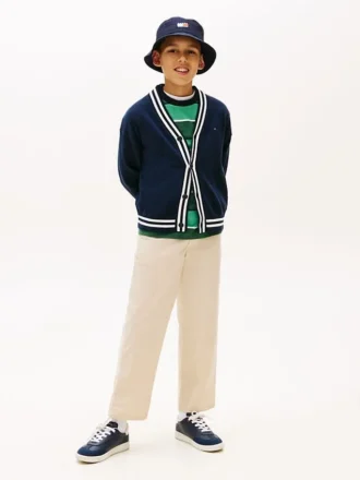 Pantaloni chino larghi elasticizzati per bambini
