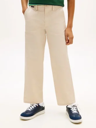 Pantaloni chino larghi elasticizzati per bambini