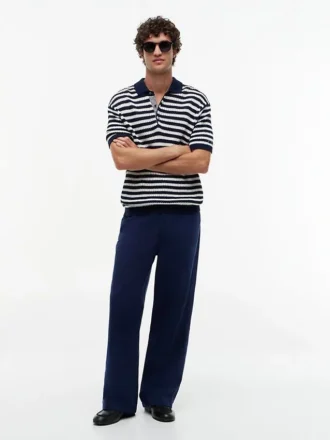 Pantaloni chino utility in misto cotone-lino Pantaloni chino utility in misto cotone-lino